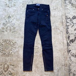 PAIGE 25 Blue Moto Pants